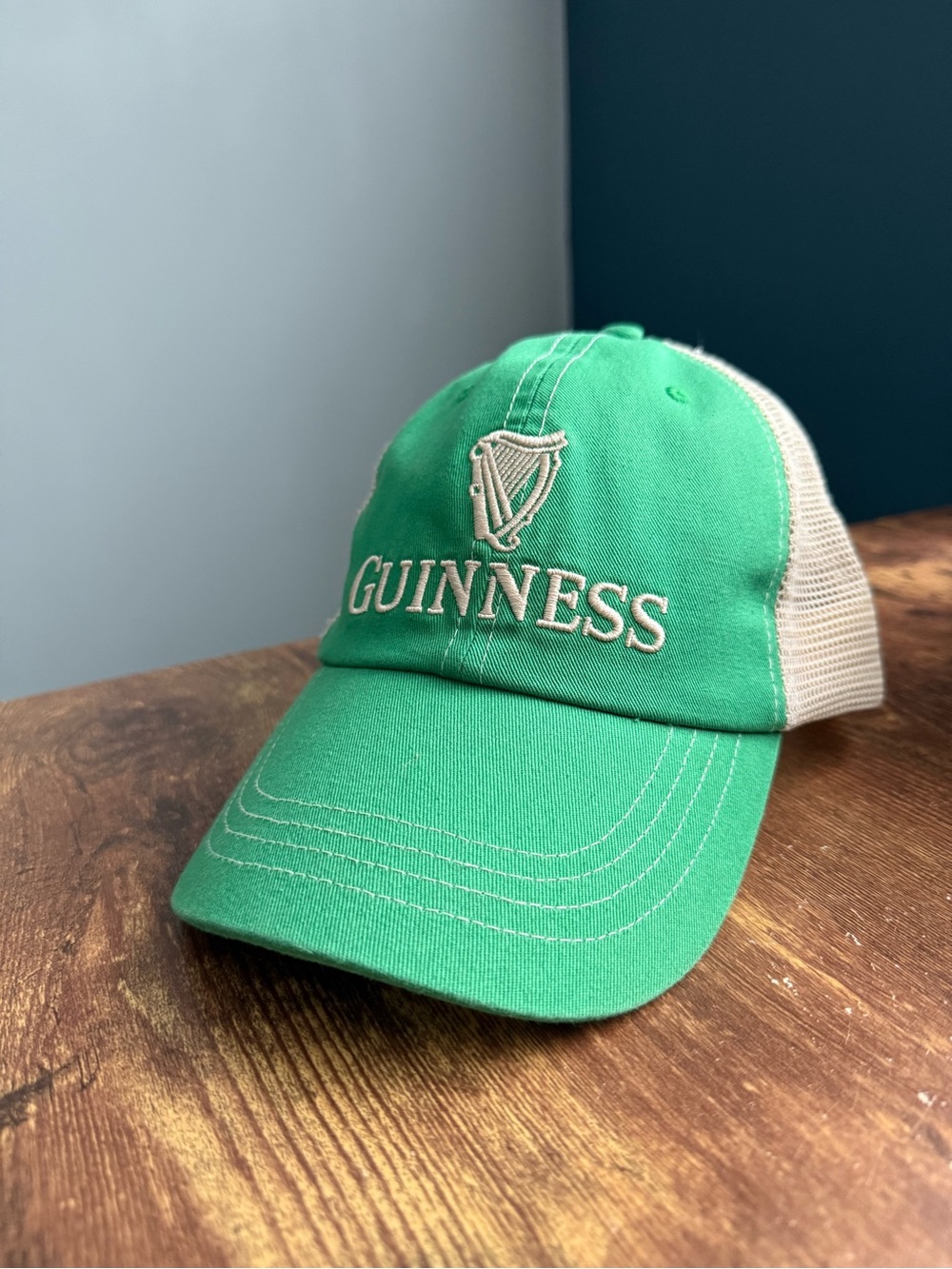 Guinness Beer Mesh Trucker Hat Cap Vintage Ireland Irish Rare Limited Edition